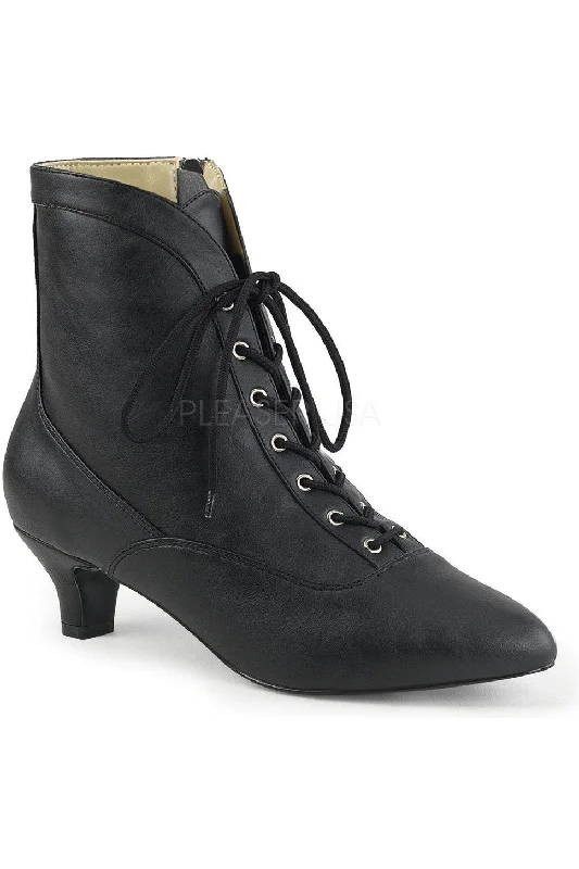 women's ankle boots with studsFAB-1005 Ankle Boot | Black Faux Leather