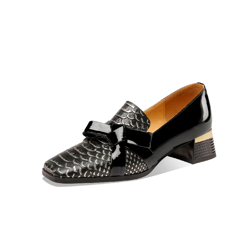 Women's red - carpet stiletto heel pumps for a glamorous eventTinaCus Women's Handmade Square Toe Low Chunky Heels Stylish Patent Leather Loafers Shoes with Bowknot Women's red - carpet stiletto heel pumps for a glamorous eventTinaCus Women's Handmade Square Toe Low Chunky Heels Stylish Patent Leather Loafers Shoes with Bowknot