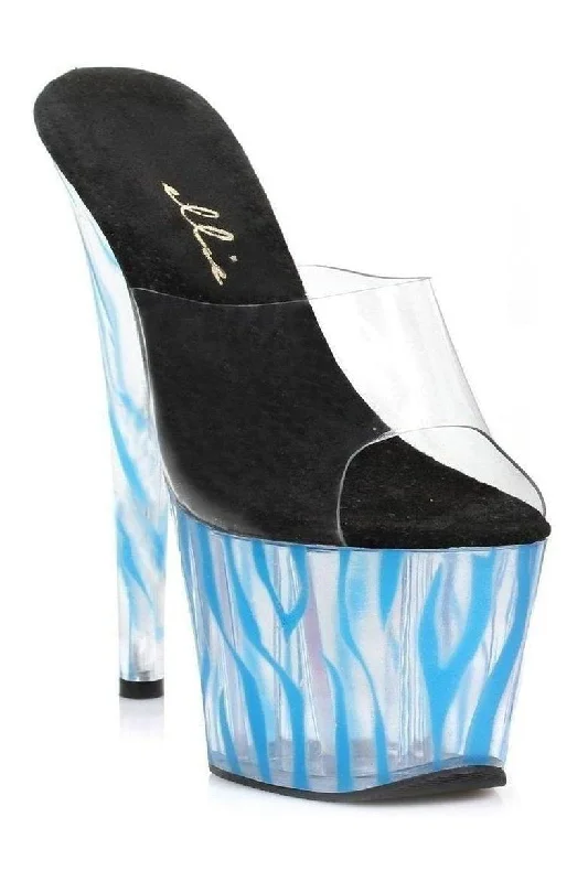 Women's Beaded Heeled Sandals with Strappy Design in White for a Romantic and Feminine Wedding Guest Outfit709-ZEBRA Platform Slide | Clear Vinyl Women's Beaded Heeled Sandals with Strappy Design in White for a Romantic and Feminine Wedding Guest Outfit709-ZEBRA Platform Slide | Clear Vinyl