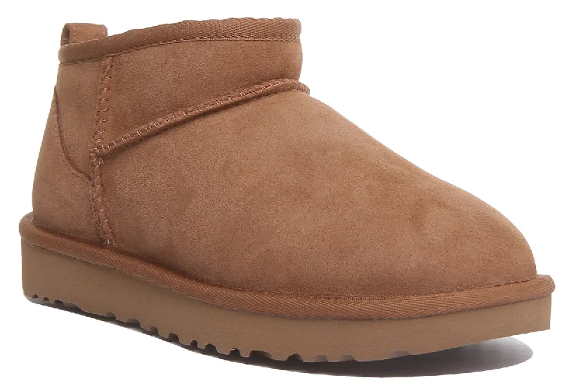 suede ankle boots for womenUgg Australia Ultra Mini In Chestnut