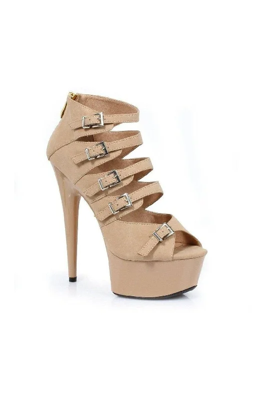 Women's Animal Print Heeled Sandals with High Heel and Open Back in Leopard for a Bold and Fashion - Forward Statement609-UNA Platform Sandal | Nude Faux Leather Women's Animal Print Heeled Sandals with High Heel and Open Back in Leopard for a Bold and Fashion - Forward Statement609-UNA Platform Sandal | Nude Faux Leather