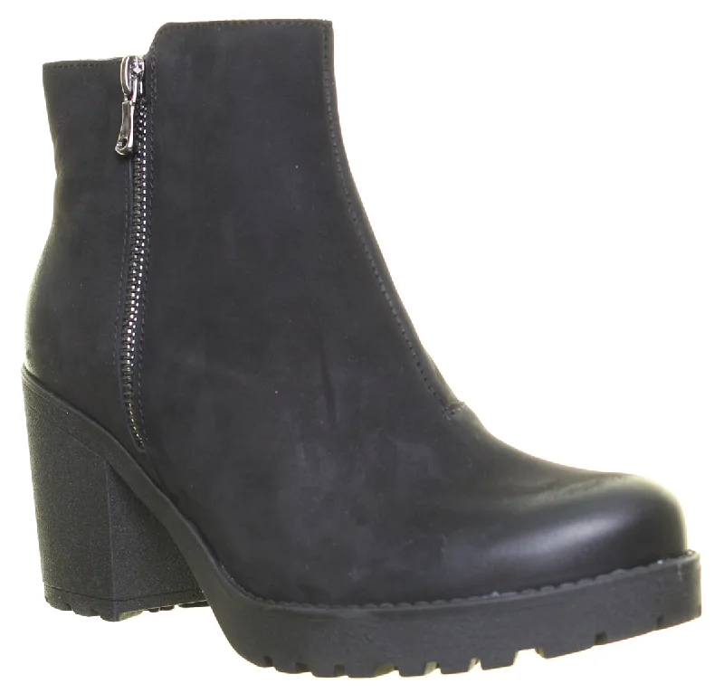 women's ankle boots with square toeJustin Reess England 3000 In Black