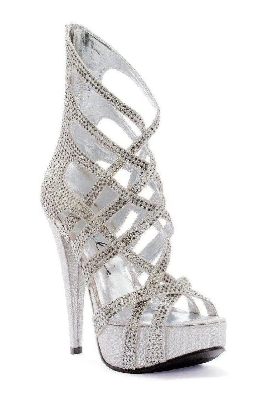 Women's Glitter Heeled Sandals with Ankle Strap and Chunky Heel in Gold for a Sparkly and Glamorous Party Look532-JULIA Sandal | Silver Satin Women's Glitter Heeled Sandals with Ankle Strap and Chunky Heel in Gold for a Sparkly and Glamorous Party Look532-JULIA Sandal | Silver Satin