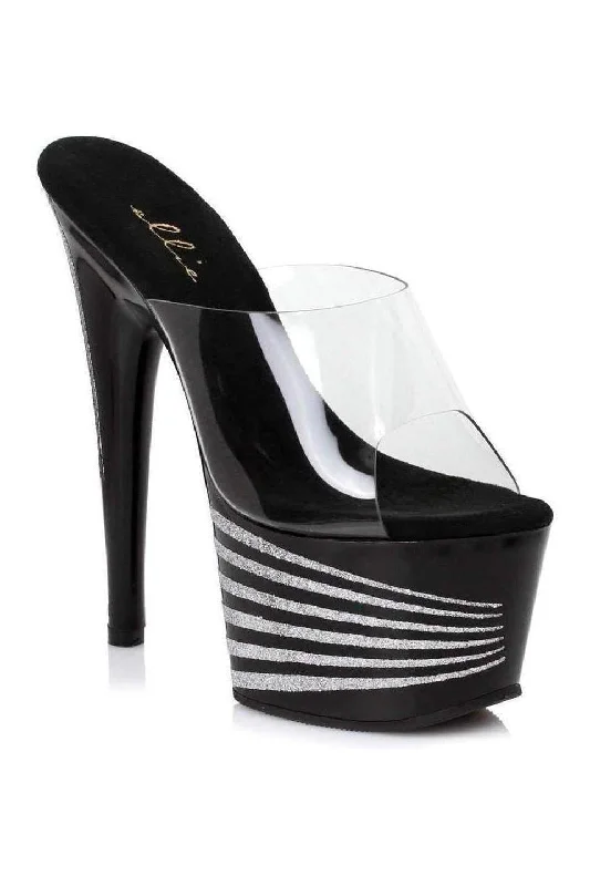 Women's Strappy Heeled Sandals with Ankle Strap in Nude for a Chic and Versatile Look709-SPACE Platform Slide | Clear Vinyl Women's Strappy Heeled Sandals with Ankle Strap in Nude for a Chic and Versatile Look709-SPACE Platform Slide | Clear Vinyl