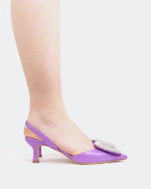 Women's peach stiletto heel pumps for a soft and feminine appealReale, Purple Leather/Cuir Violet Women's peach stiletto heel pumps for a soft and feminine appealReale, Purple Leather/Cuir Violet