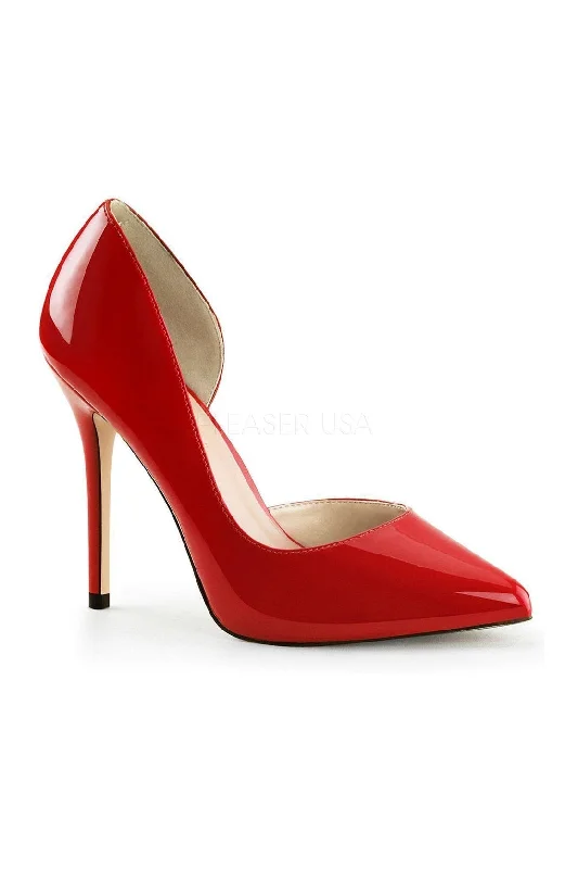 Women's patent leather stiletto heel pumps with a high - shine finishAMUSE-22 Pump | Red Patent Women's patent leather stiletto heel pumps with a high - shine finishAMUSE-22 Pump | Red Patent