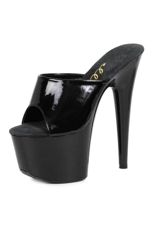 Women's Snake Print Heeled Sandals with Platform and Open Toe in Black and Gold for a Sexy and Trendy Vibe709-VANITY Platform Slide | Clear Vinyl Women's Snake Print Heeled Sandals with Platform and Open Toe in Black and Gold for a Sexy and Trendy Vibe709-VANITY Platform Slide | Clear Vinyl