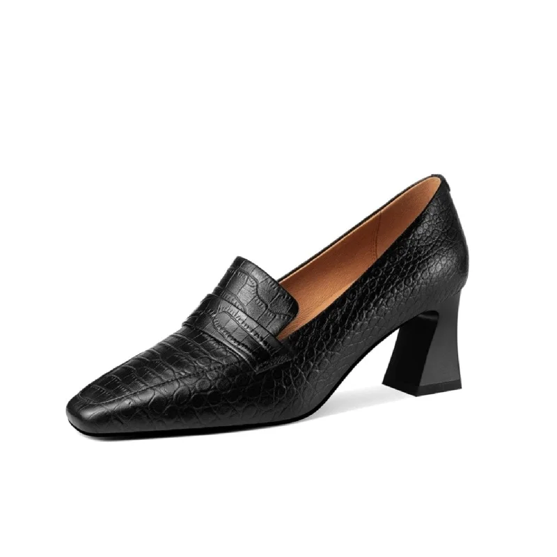 Women's evening gala stiletto heel pumps in a long - lasting colorTinaCus Women's Handmade Genuine Leather Spool Heel Slip On Pumps Women's evening gala stiletto heel pumps in a long - lasting colorTinaCus Women's Handmade Genuine Leather Spool Heel Slip On Pumps