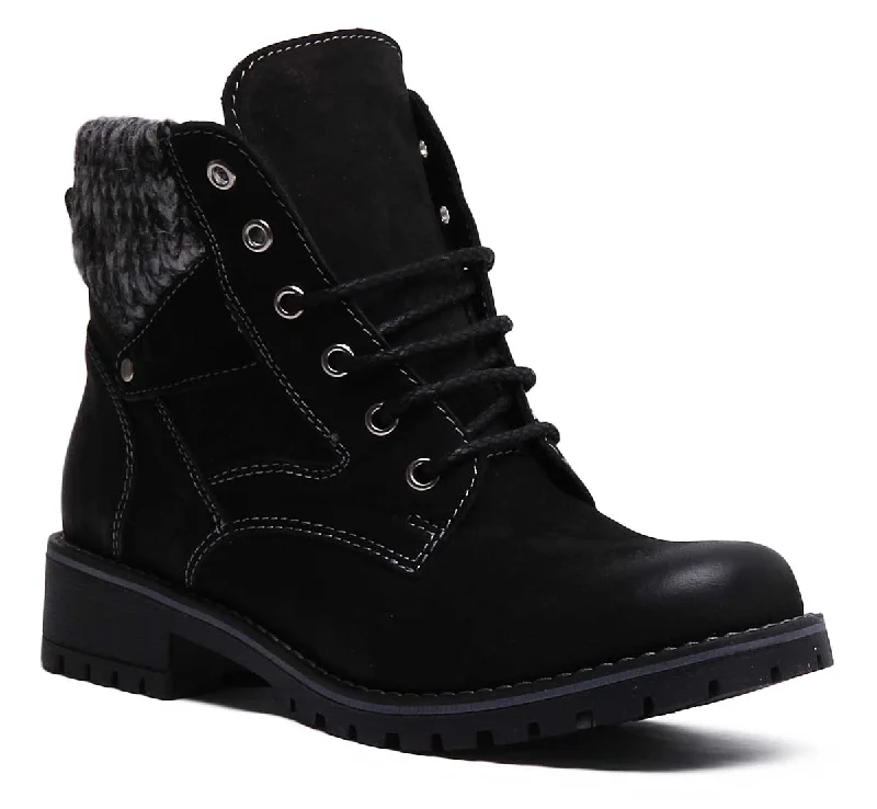 women's ankle boots with glitterJustin Reess England Sophia In Black