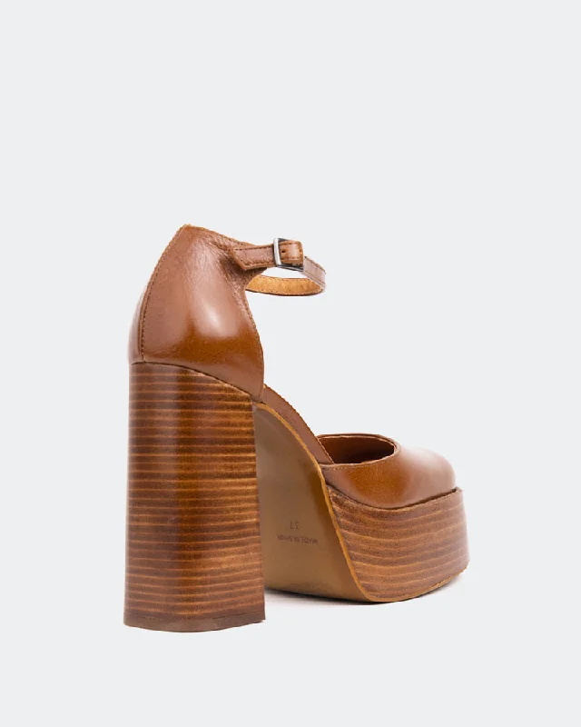 Women's wide - width stiletto heel pumps for a comfortable fitAzucar Tan Leather