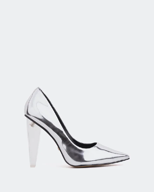 Women's burgundy stiletto heel pumps for a sophisticated appearanceRoubi Silver Mirror Women's burgundy stiletto heel pumps for a sophisticated appearanceRoubi Silver Mirror