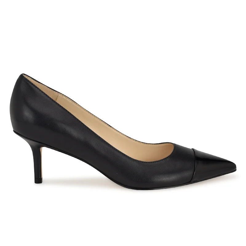 Women's padded - insole stiletto heel pumps for added comfortAvaite Cap Toe Pumps