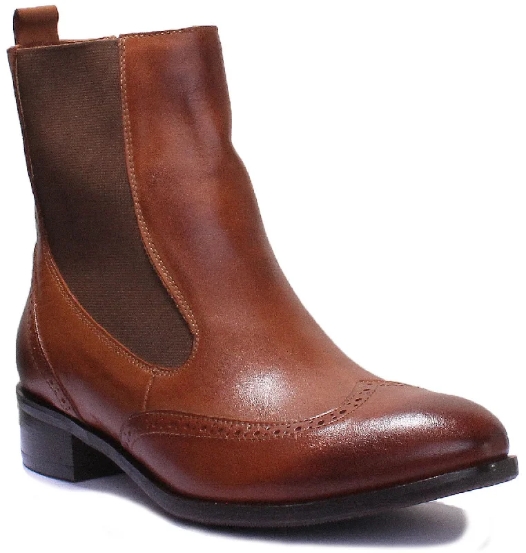 women's ankle boots for officeJustin Reess England Giana In Brown