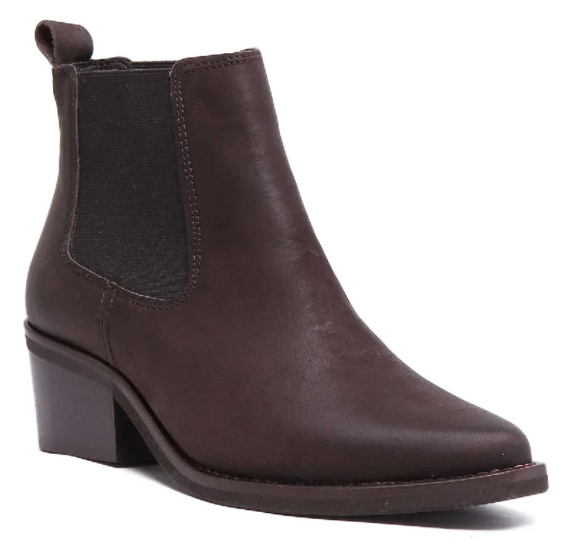 women's ankle boots with over-the-knee lookJustin Reess England Dakota In Brown