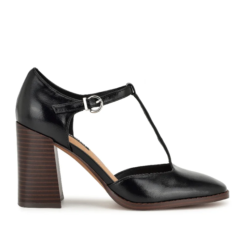 Women's wide - width stiletto heel pumps for a comfortable fitJanky T Strap Heels
