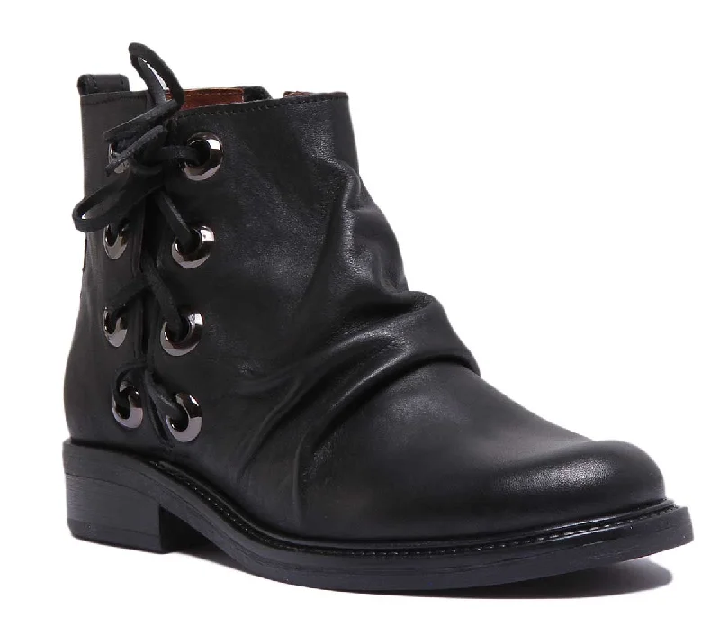 women's ankle boots for winterJustin Reess England 6550 In Black