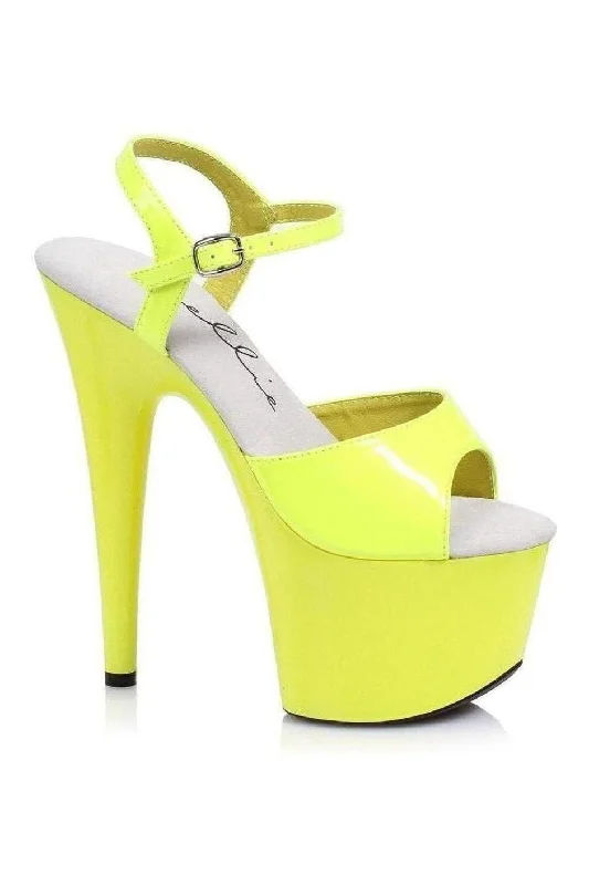 Women's Platform Heeled Sandals with Open Toe in Black for a Stylish and Comfortable Summer Pair709-SOLARIS Platform Sandal | Yellow Patent Women's Platform Heeled Sandals with Open Toe in Black for a Stylish and Comfortable Summer Pair709-SOLARIS Platform Sandal | Yellow Patent