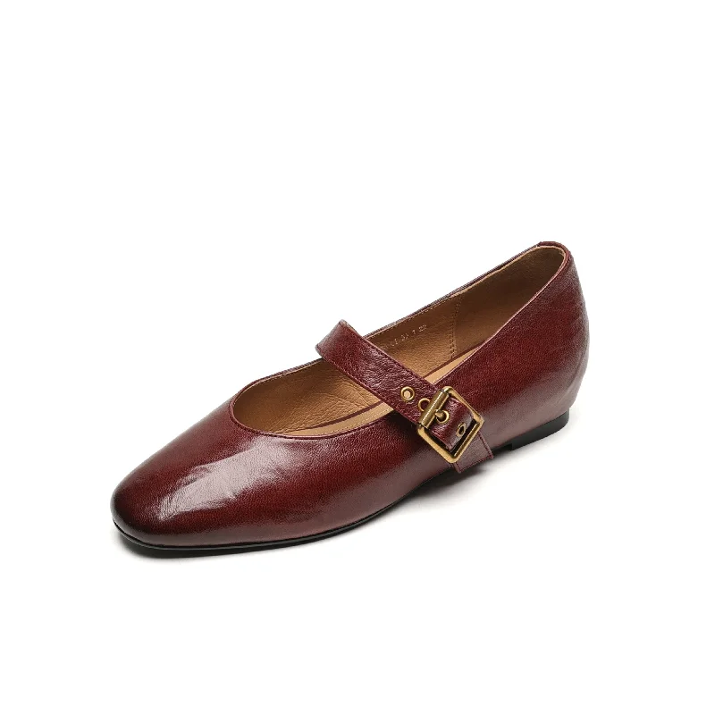 Women's red - carpet stiletto heel pumps for a glamorous eventTinaCus Women's Handmade Genuine Leather Round Toe Hidden Heel Buckle Heeled Shoes Women's red - carpet stiletto heel pumps for a glamorous eventTinaCus Women's Handmade Genuine Leather Round Toe Hidden Heel Buckle Heeled Shoes
