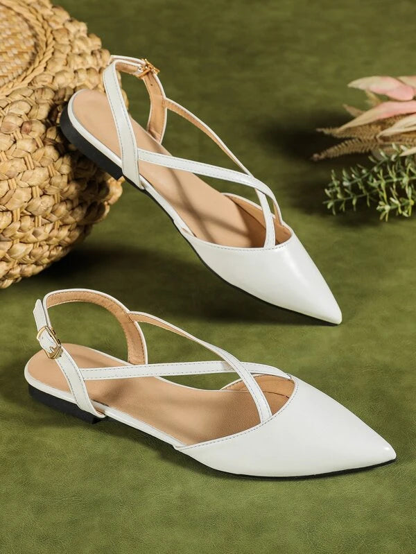 Women's microfiber stiletto heel pumps with moisture - wicking propertiesPointed Flat Slingback Mule Women's microfiber stiletto heel pumps with moisture - wicking propertiesPointed Flat Slingback Mule