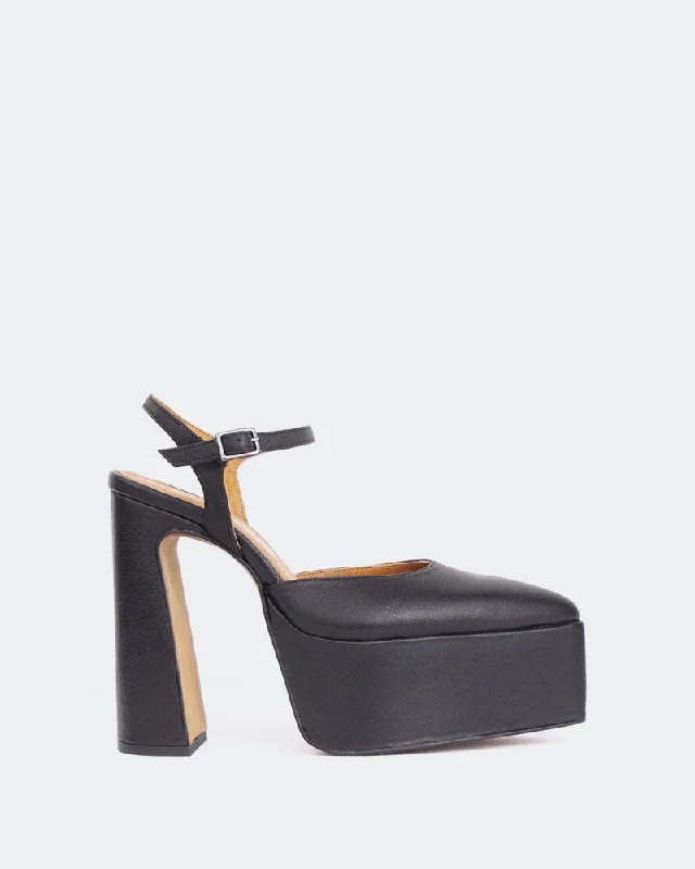 Women's date - night stiletto heel pumps with a sexy silhouetteAzria Black Leather