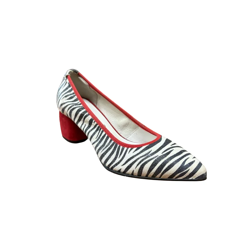 Women's bronze stiletto heel pumps for a warm and metallic lookBL135 Zebra Pump