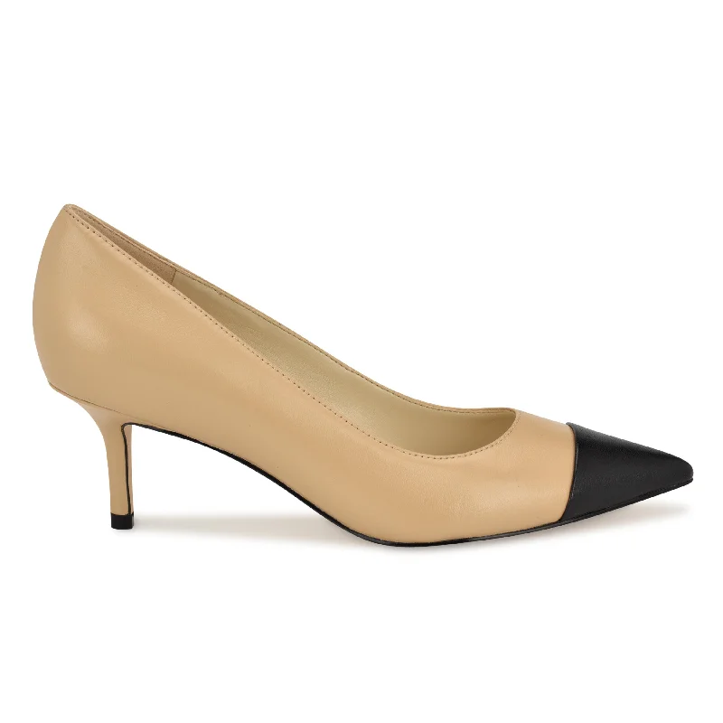 Women's evening gala stiletto heel pumps in a long - lasting colorAvaite Cap Toe Pumps Women's evening gala stiletto heel pumps in a long - lasting colorAvaite Cap Toe Pumps