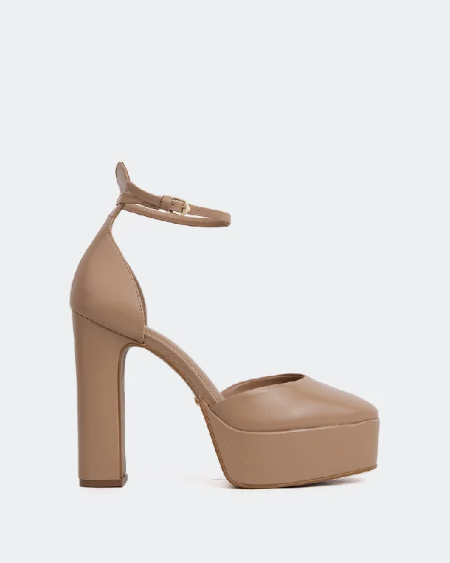 Women's breathable stiletto heel pumps for warm weatherCalifornia Camel Leather