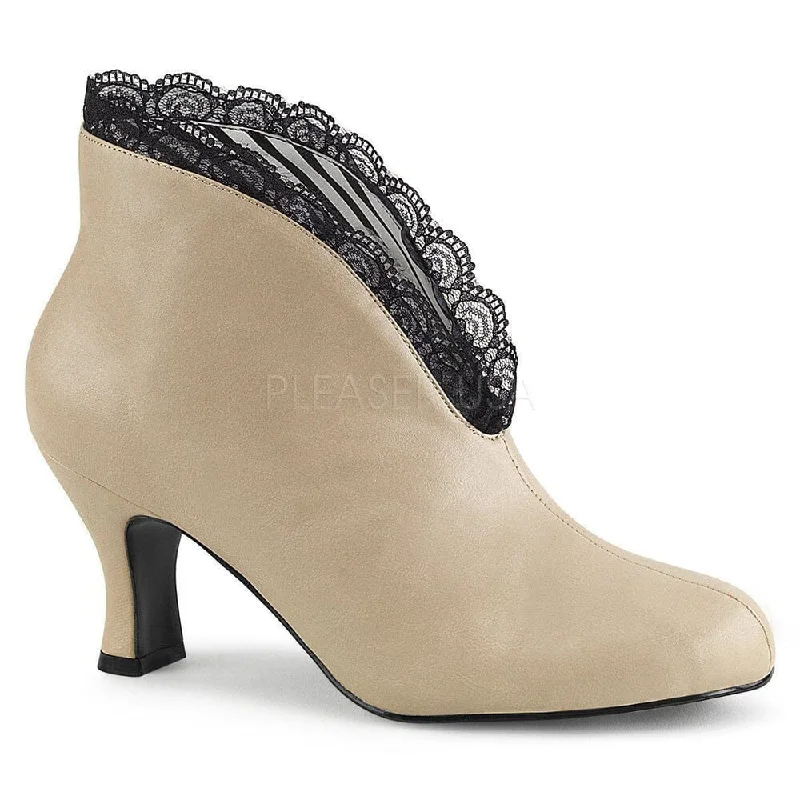 women's ankle boots with tasselSS-JENNA-105 Ankle Boot | Black Faux Leather