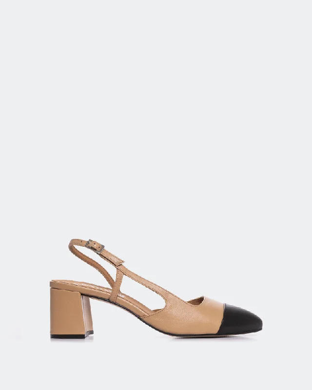 Women's red - carpet stiletto heel pumps for a glamorous eventParis Camel Leather