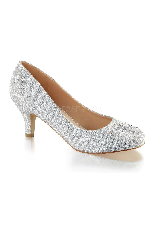 Women's tassel - adorned stiletto heel pumps for a bohemian touchDORIS-06 Pump | Silver Fabric Women's tassel - adorned stiletto heel pumps for a bohemian touchDORIS-06 Pump | Silver Fabric