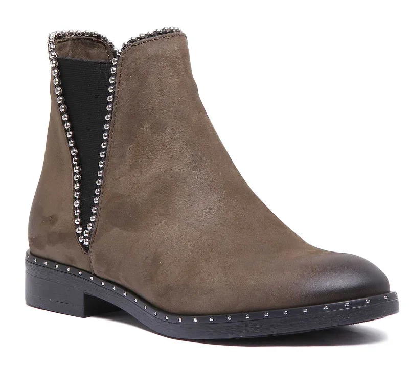 women's ankle boots with padded insolesJustin Reess England Mea In Olive