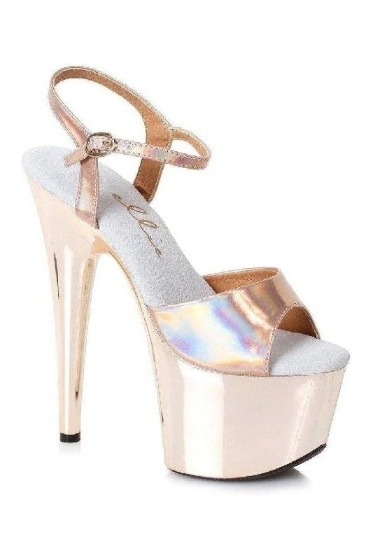 Women's Strap - Up Heeled Sandals with Rhinestone - Encrusted Strap in Purple for a Luxurious and Statement - Making Pair709-BRIA Platform Sandal | Gold Faux Leather Women's Strap - Up Heeled Sandals with Rhinestone - Encrusted Strap in Purple for a Luxurious and Statement - Making Pair709-BRIA Platform Sandal | Gold Faux Leather