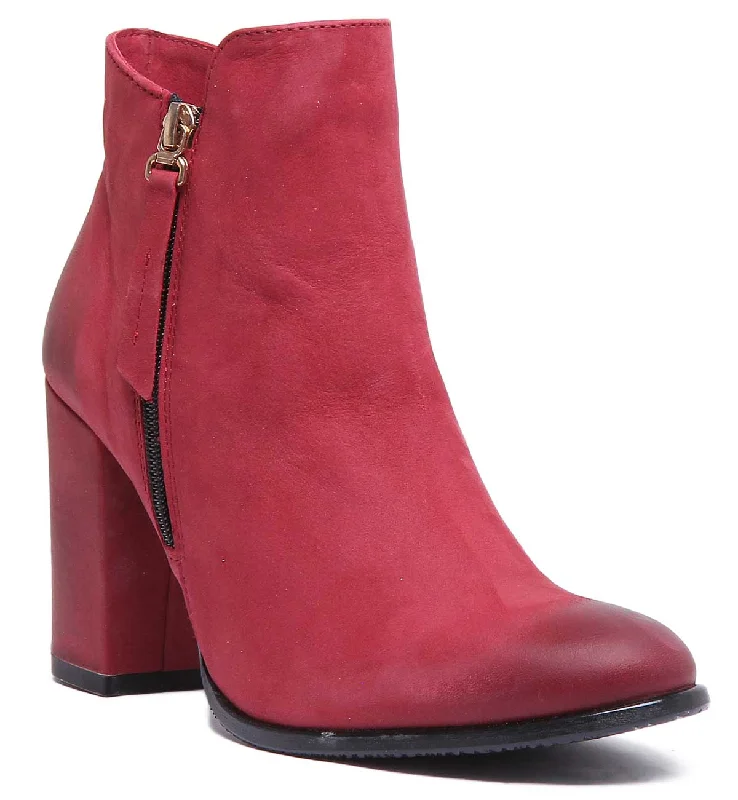 women's ankle boots with snakeskin printJustin Reess England Maddie In Wine