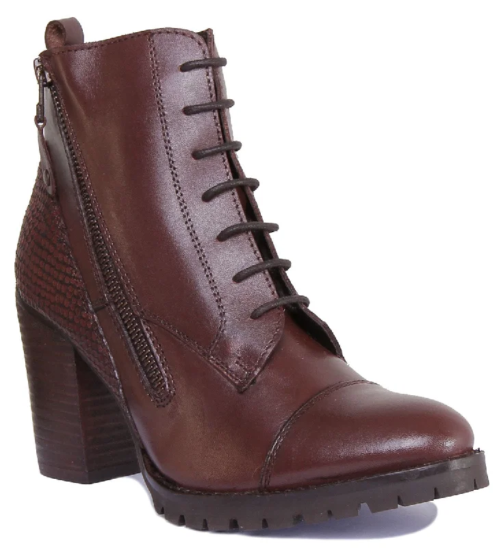 women's ankle boots with tasselJustin Reess England Hilary In Brown