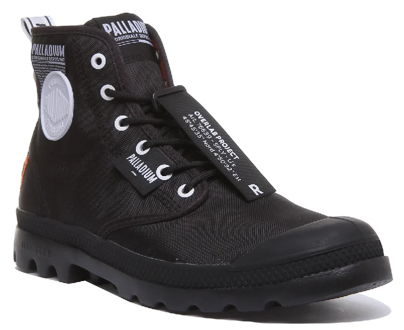 women's ankle boots with square toePalladium Pampa Lite In Black For Unisex