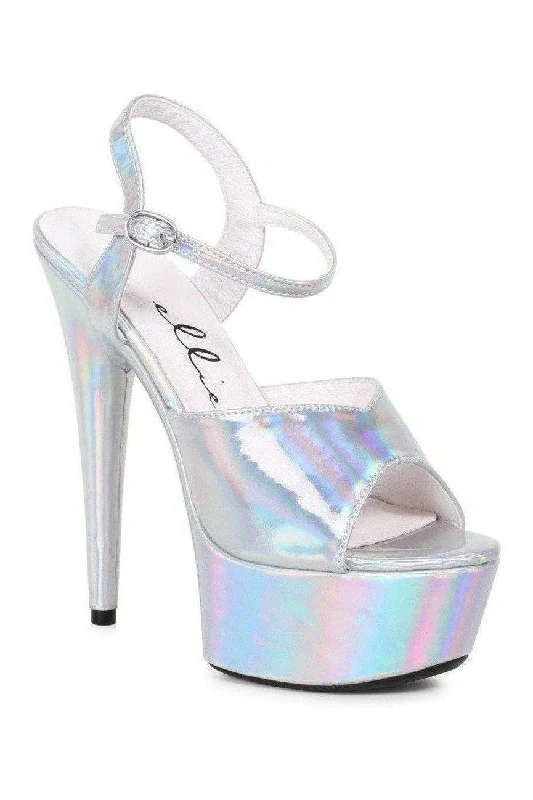 Plus Size Women's Wedge Heeled Sandals with Cork Sole in Beige for Added Comfort and Style609-LOLA Platform Sandal | Silver Faux Leather Plus Size Women's Wedge Heeled Sandals with Cork Sole in Beige for Added Comfort and Style609-LOLA Platform Sandal | Silver Faux Leather