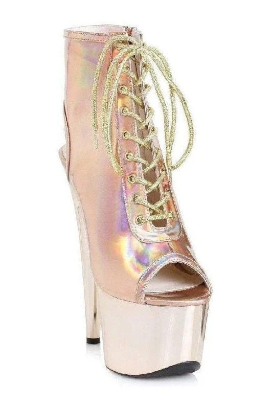 Plus Size Women's Gladiator - Style Heeled Sandals with Multiple Straps in Tan for a Boho - Inspired Ensemble709-CLARA Platform Sandal | Gold Faux Leather Plus Size Women's Gladiator - Style Heeled Sandals with Multiple Straps in Tan for a Boho - Inspired Ensemble709-CLARA Platform Sandal | Gold Faux Leather
