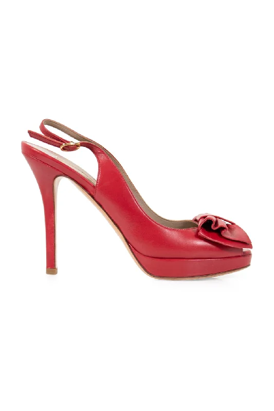 Women's red - carpet stiletto heel pumps for a glamorous event[WS4070] Valentino Garavani | Platform pump