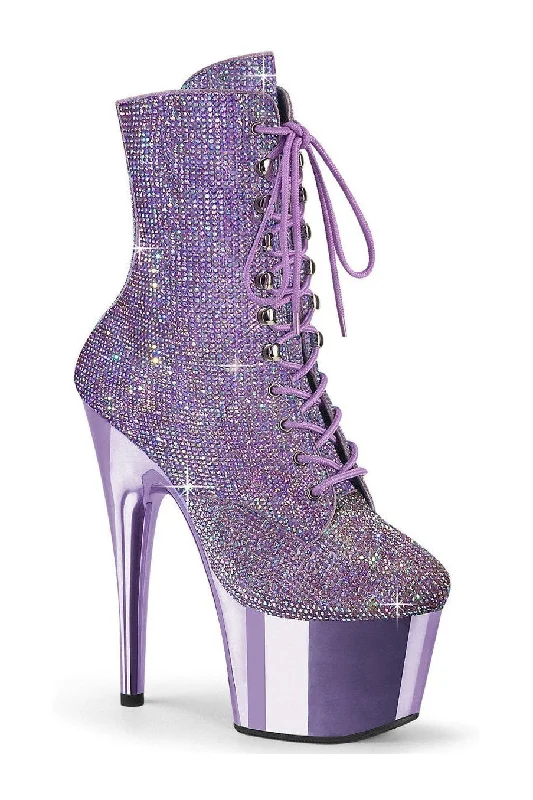 women's ankle boots with metallic finishADORE-1020CHRS Ankle Boot | Purple Faux Suede women's ankle boots with metallic finishADORE-1020CHRS Ankle Boot | Purple Faux Suede