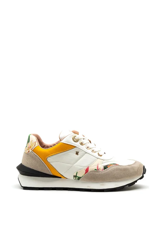 Kate Appleby Callander Floral Panel Trainers, White Multi