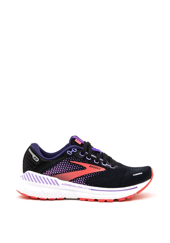 Brooks Ladies Adrenaline GTS 22 Running Shoe, Black