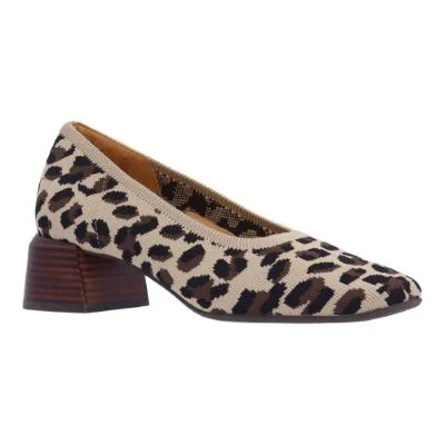 Women's lace - trimmed fashion & dress shoes with a kitten - heel for a delicate appearance L'AMOUR DES PIEDS SARAPHINA FABRIC - CHEETAH - SARAPH-APTAB Women's lace - trimmed fashion & dress shoes with a kitten - heel for a delicate appearance L'AMOUR DES PIEDS SARAPHINA FABRIC - CHEETAH - SARAPH-APTAB