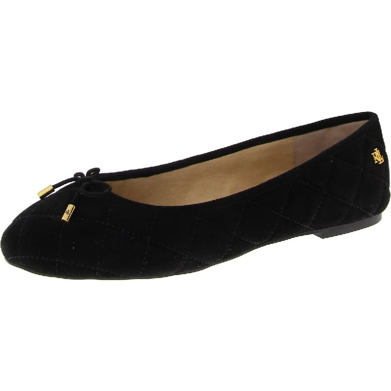 Black Quilted Kid Suede