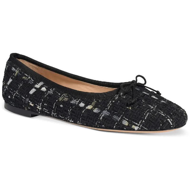 Women's Glitter - Embellished Ballet Flats in Silver for a Sparkly Party Look Kate Spade New York Womens Honey Bow Round Toe Ballet Flats Women's Glitter - Embellished Ballet Flats in Silver for a Sparkly Party Look Kate Spade New York Womens Honey Bow Round Toe Ballet Flats