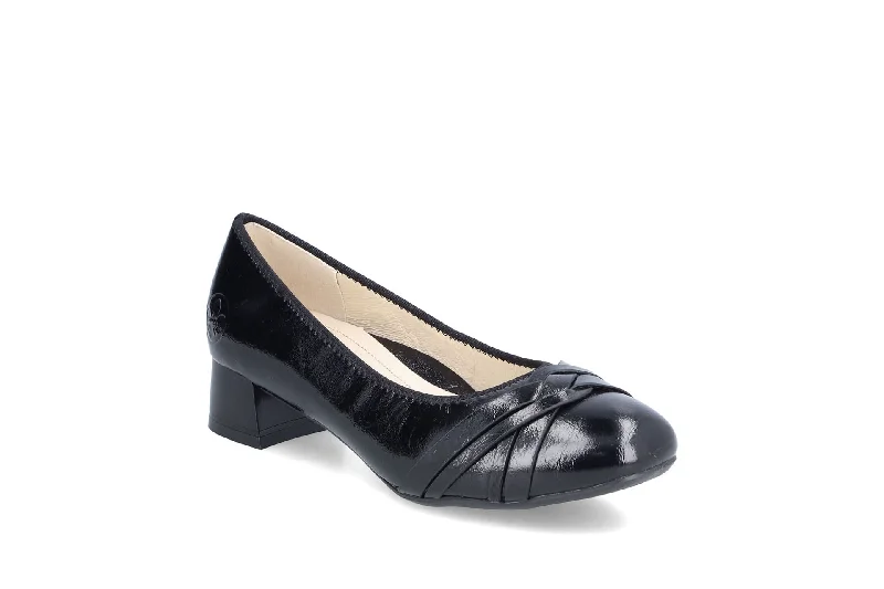 Women's satin peep - toe fashion & dress shoes in a nude color for a bridal look Rieker 45068-00 Women's satin peep - toe fashion & dress shoes in a nude color for a bridal look Rieker 45068-00