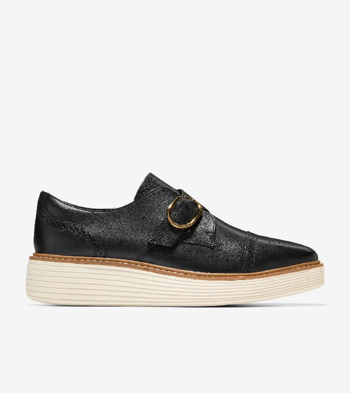 Women's strappy high - heeled fashion & dress shoes with an ankle - strap for added support Women's ØriginalGrand Platform Monk Strap Oxford Women's strappy high - heeled fashion & dress shoes with an ankle - strap for added support Women's ØriginalGrand Platform Monk Strap Oxford