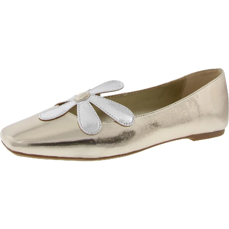 Women's Metallic Foil - Finish Ballet Flats in Gold for a Glamorous Night Out Katy Perry Womens The Evie Daisy Flat Solid Faux Leather Ballet Flats Women's Metallic Foil - Finish Ballet Flats in Gold for a Glamorous Night Out Katy Perry Womens The Evie Daisy Flat Solid Faux Leather Ballet Flats