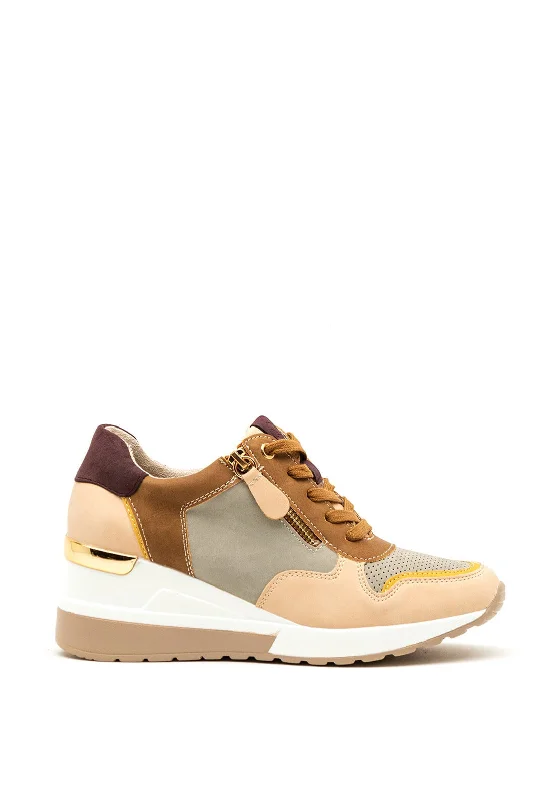 Zanni & Co. Shunde Wedged Trainers, Multi-Coloured