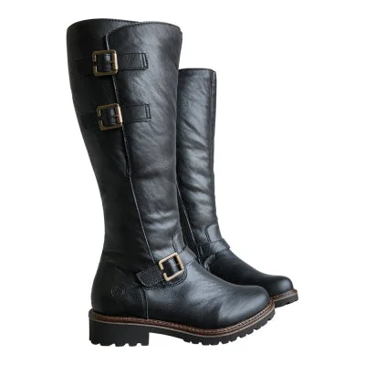 Women's peep - toe fashion & dress shoes with a rhinestone - encrusted vamp for a sparkly look Remonte R6590-01 Lambskin Lined Boot Women's peep - toe fashion & dress shoes with a rhinestone - encrusted vamp for a sparkly look Remonte R6590-01 Lambskin Lined Boot