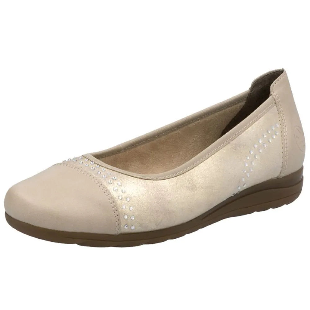 Women's wedge - heel fashion & dress shoes with a woven upper for a beach - to - dinner style Rieker L9353-62 Women's wedge - heel fashion & dress shoes with a woven upper for a beach - to - dinner style Rieker L9353-62